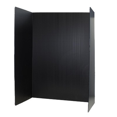 Flipside Products Premium Corrugated Plastic Project Board, Black, 36 x 48, Pack of 10