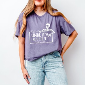 Simply Sage Market Wait Until It's Quiet Short Sleeve Tee - 2XL - Purple - 1 of 4