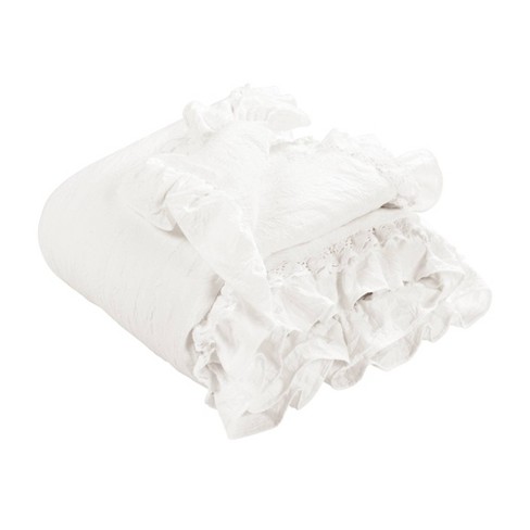 1 7/8 White Ruffled Blanket Binding Trim by the Yard – Quilting