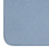 LunaLulinlk Blue Polyester Dish Dry Mat & Blue Cotton Dishcloth 2 Piece Set - 2 of 4