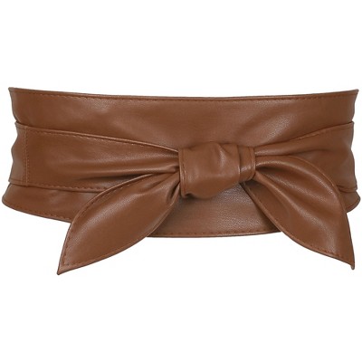 Allegra K Womens Wrap Around Obi Belts Wide Waist Band Belt for Dresses