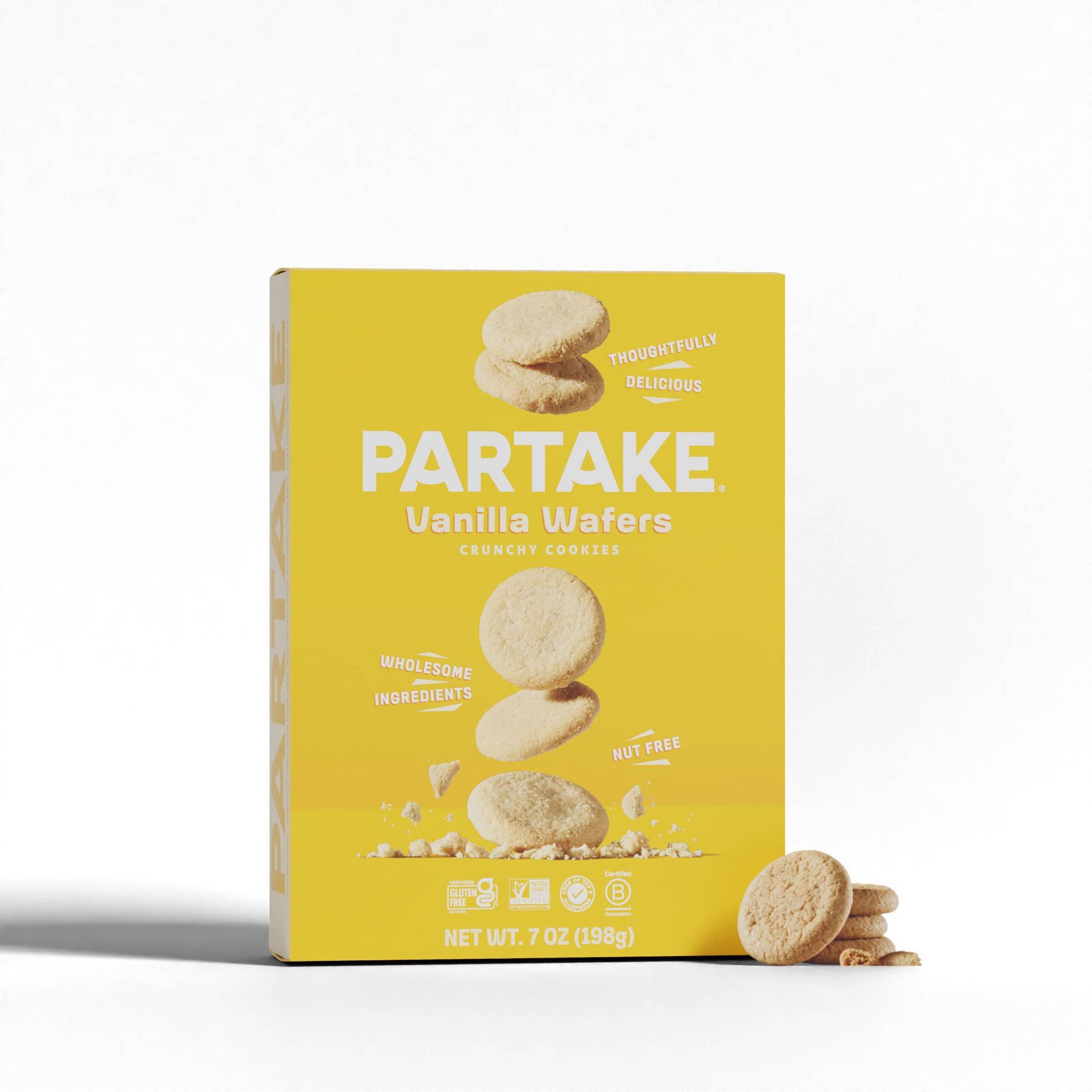 Partake Gluten Free Vegan Vanilla Wafers - 7oz