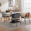 TiramisuBest Set of 2 Counter Height Swivel Barstools, 26in H Seat Height, Upholstered Fabric in Ivory, Wood & Fabric Beige Bar Stools - 4 of 4