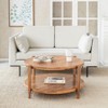MH London Cherokee Round 2 tier Solid Wood Coffee Table For Living Room - 2 of 4