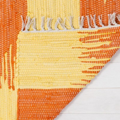 Coastal Charm Multicolor Cotton-Wool Flat Woven Runner Rug 2'3" X 7'