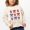 The Juniper Shop Coquette Bows And USA Strawberries Toddler Sweatshirt - 3 of 4