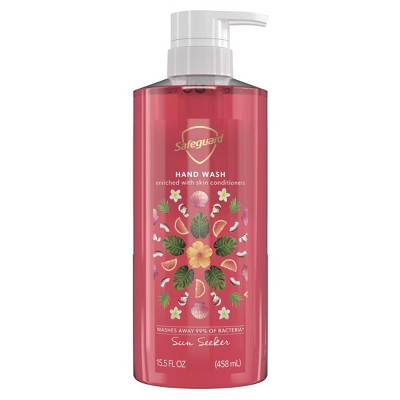 Safeguard Hydrating Liquid Hand Soap Wash, Sun Seeker, 15.5 Fl. Oz.