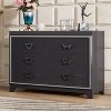 Okak Elegant 6-Drawer Dresser for Bedroom with Metal Handle & Shiny Decoration,Chest of Drawers Closet Storage Cabinet for Living Room,Hallway - 3 of 4