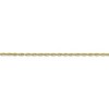 Black Bow Jewelry 1.5mm, 10k Yellow Gold Lightweight D/C Rope Chain Bracelet - 2 of 4