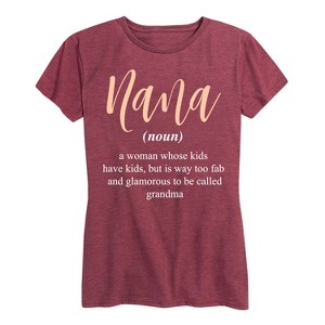Women's - Instant Message - Definition Nana Short Sleeve Graphic T-Shirt - 1 of 4