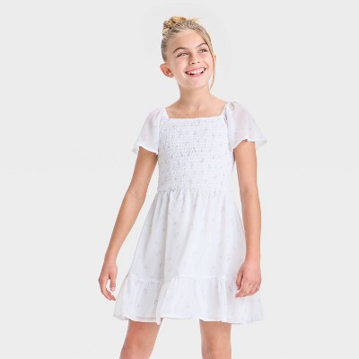 Girls' Short Sleeve Chiffon Dress - Cat & Jack™