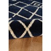 5'x7' Marrakech Zag Rug Blue/Ivory - Linon: Contemporary Zig Zag Pattern, Medium Pile, Handmade, Indoor Use - 4 of 4