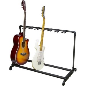 Multi Guitar Stand Rack, Folding Multiple Guitars Stand, Portable Guitar Holder, Guitar Display Holder for Guitar & Bass (5 Holder/7 Holder) - 1 of 4