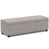 NicBex Faux Leather Storage Ottoman Bench,Upholstered Storage Ottoman with Stitching Design,Modern Storage Bench for Living Room,Bedroom - 2 of 4