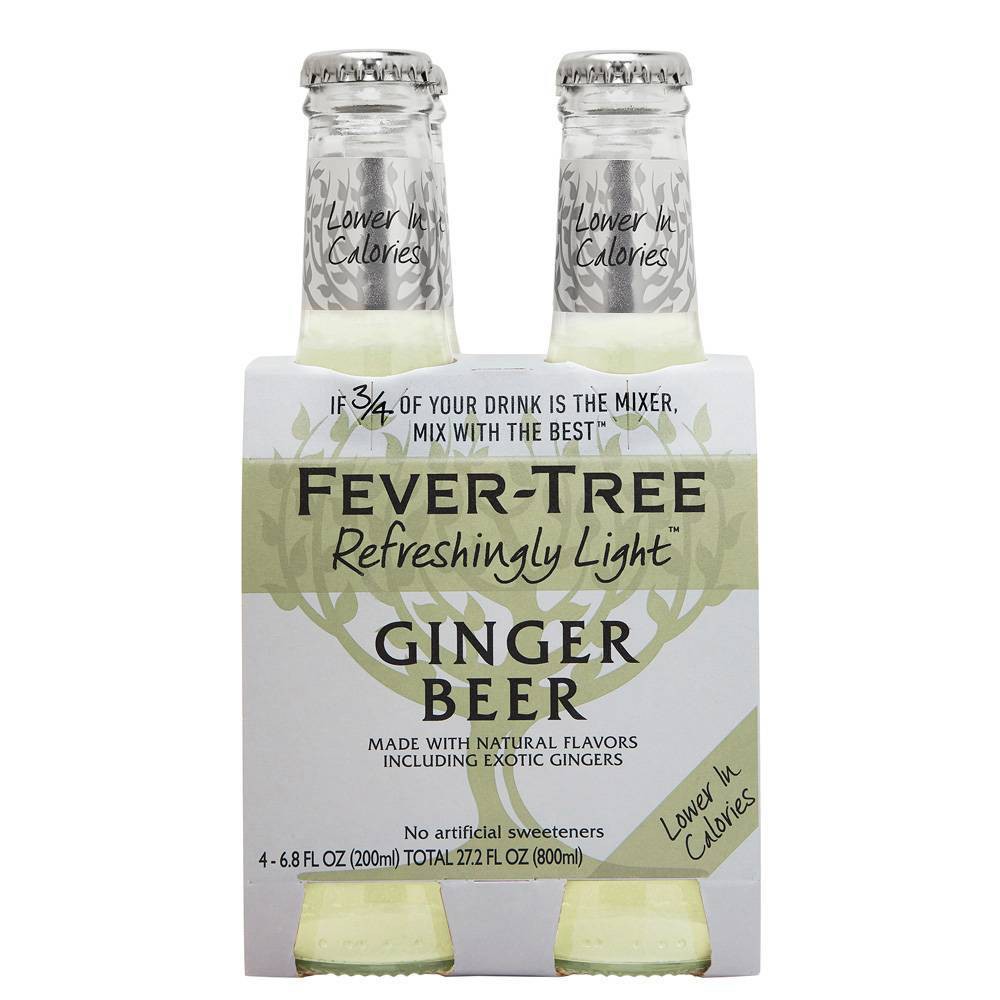 UPC 898195001687 product image for Fever-Tree Refreshingly Light Ginger Beer - 4pk/200ml Bottles | upcitemdb.com