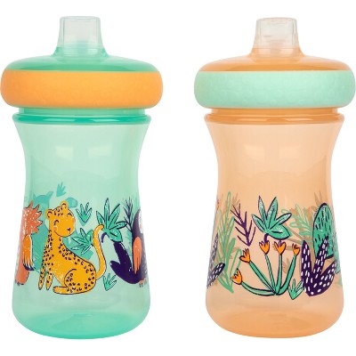 The First Years Insulated Straw Cups - Rainforest - 2pk/9oz