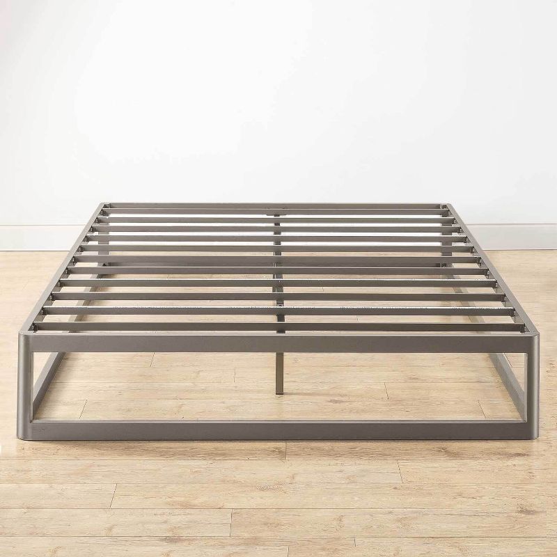 12" Metal Hinged Corner Platform Bed Frame - Mellow, 4 of 10