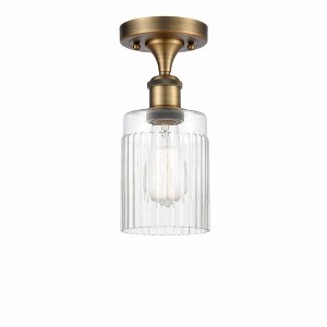 Hadley - 1 Light Semi-Flush Mount In Art Deco Style-13 Inches Tall and 4.5 Inches Wide - 1 of 1