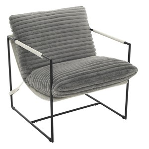 GustoWave Oversized Comfy Lounge Chair, Sling Accent Chair for Living Room, Metal Framed Armchair with Shredded Foam Cushioning - 1 of 4