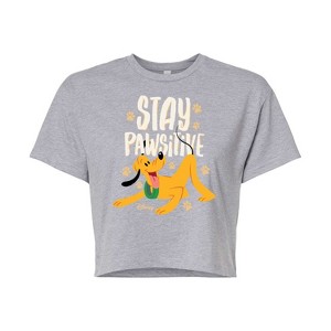 Women's - Disney - Cats & Dogs Cropped Graphic T-Shirt - 1 of 4