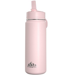 Hydrapeak 20oz Kids Stainless Steel Leak Proof Water Bottle with Straw Lid and Flexible Handle - 1 of 4