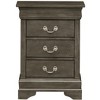 NicBex 21 Inch Nightstand with 3 Drawers,Bedside Tables with Metal Handles for Bedroom,Living Room - 3 of 4