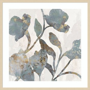 Amanti Art Silhouetted Blooms I by PI Studio Wood Framed Wall Art Print - 1 of 4
