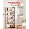 5-Tier Wide Bookshelf, 68" Freestanding Wooden Bookcase with Open Display Storage Shelves - 4 of 4