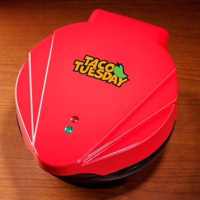 Red Non-Stick Electric Tortilla Bowl Maker