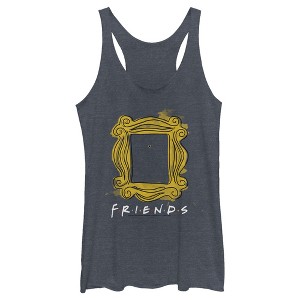 Women's Friends Yellow Frame Door Racerback Tank Top - 1 of 3