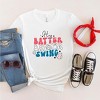 Simply Sage Market Women's Batter Batter Red White Blue Short Sleeve Graphic Tee - 2 of 3