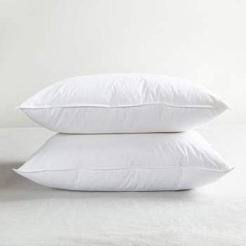 2 Pack Soft White Duck Feather & Down Bed Pillow | BOKSER HOME
