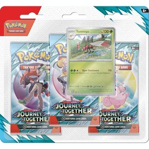 Pokemon TCG: Scarlet & Violet — Journey Together Three-Booster Blister - Yanmega - 1 of 2