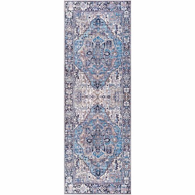 Hauteloom Neyland Iris Blue Area Rug 2362