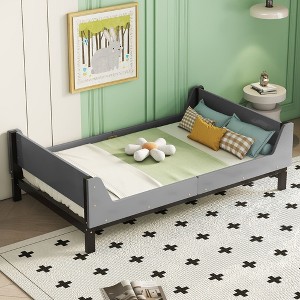 NicBex Twin Size Daybed with Storage Wooden Day Bed Frame with Book Storage Rack for Apartment and Bedrooms - 1 of 4