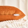 REGALWOVEN Velvet Solid Decorative Scallop Texture Modern Pillowcases 2 Pcs - 3 of 4