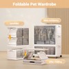 Stackable Storage Bins With Lids - Closet Organizers and Storage Containers with Wheels, Doors and Hanging Rods, Plastic Trunk Car Organizer for Home - 4 of 4