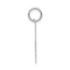 Black Bow Jewelry 14k White Gold, Jersey Collection, Medium Number 34 Pendant - 2 of 4