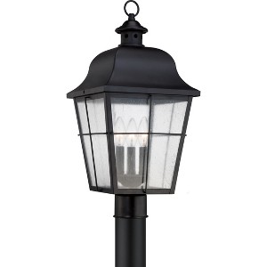 Millhouse 3-Light Mystic Black Outdoor Post Lantern - 1 of 4