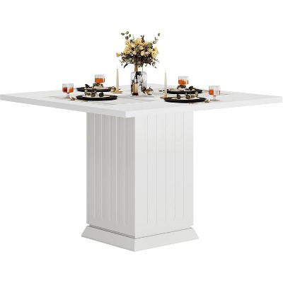 Tribesigns Wood Square Dining Table with 2 Placemats