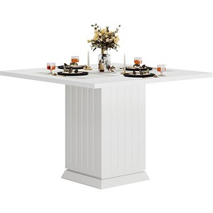Tribesigns Wood Square Dining Table with 2 Placemats - 1 of 4
