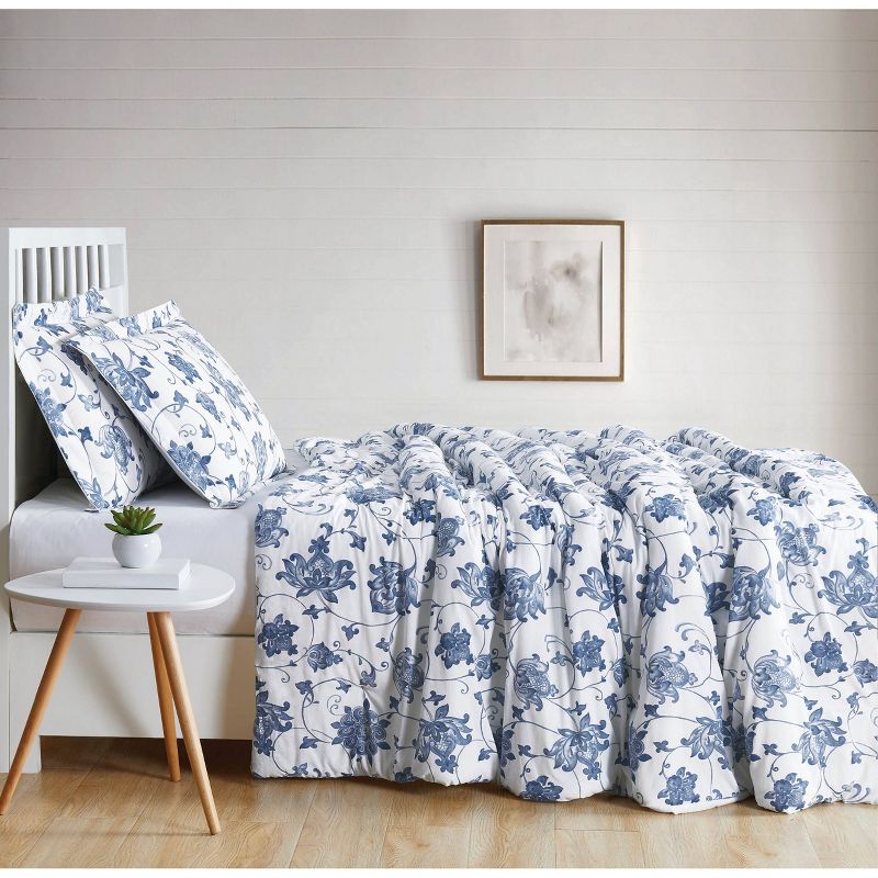 Twin XL 2pc Estate Bloom Comforter Set Blue - Cottage Classics, 5 of 6