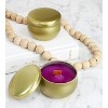 Darware Metallic Gold Candle Tins 12pk; European Style Containers for Storage, Parties, Weddings, Jewelry, Candy and Tea Stash - 2 of 4