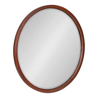 Hogan Round Framed Decorative Wall Mirror - Kate & Laurel All Things Decor