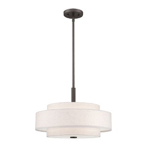 Livex Lighting Monroe 4 - Light Pendant in  English Bronze - 1 of 1
