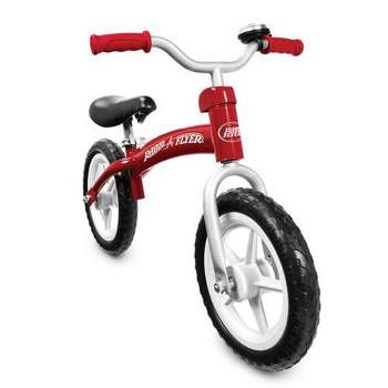 Radio Flyer 800X Glide and Go Age 2.5 to 5 Year Old Kids Balance Bike, Red