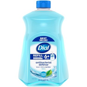 Dial Complete Antibacterial Liquid Hand Soap Refill - Spring Water - 52 fl oz - 1 of 4