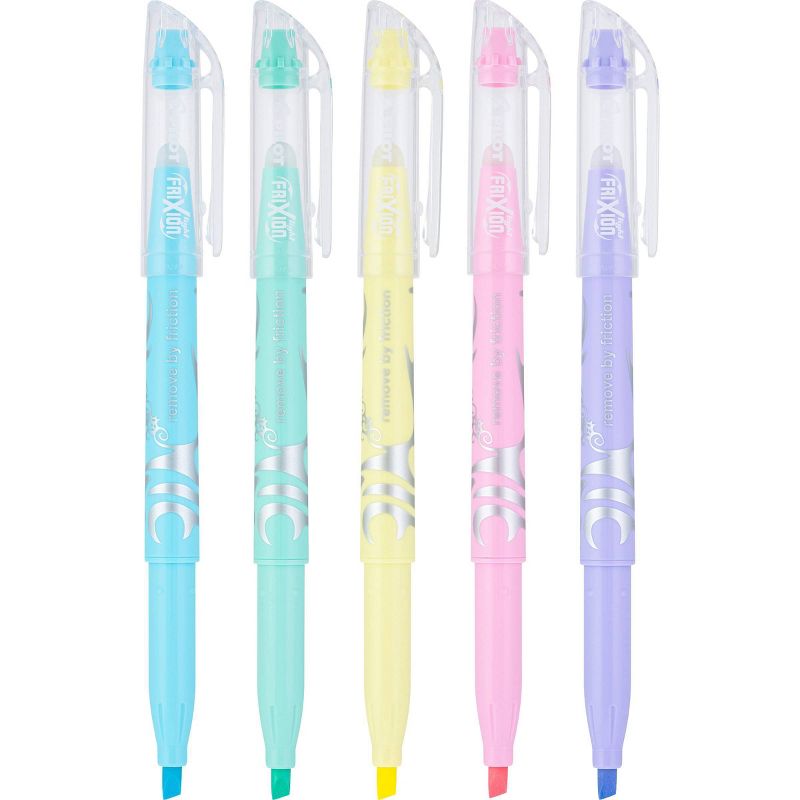 Pilot 5ct FriXion Light Pastel Erasable Highlighters Chisel Tip Assorted Inks, 3 of 9