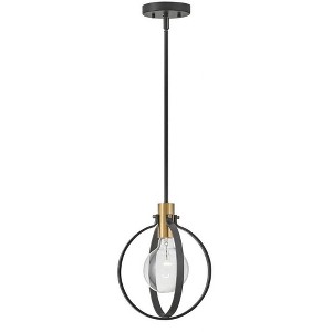 Lark Cirque 1 - Light Pendant in  Black/Lacquered Brass - 1 of 4