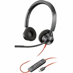 Poly Blackwire 3320 Stereo Microsoft Teams Certified USB-C Headset + USB-C/A Adapter - Microsoft Teams Certification - Stereo - 1 of 4